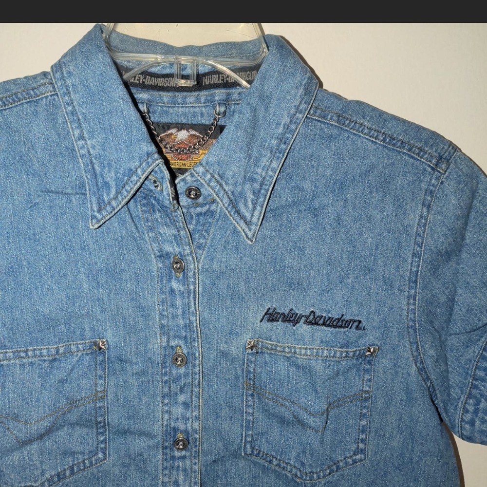 Harley-Davidson Blue Denim Shirt